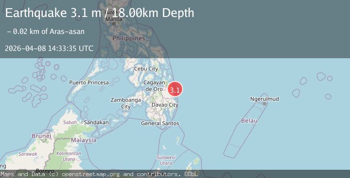 Map of MINDANAO, PHILIPPINES