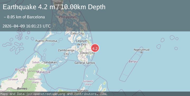 Map of MINDANAO, PHILIPPINES