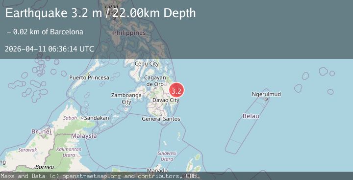 Map of MINDANAO, PHILIPPINES