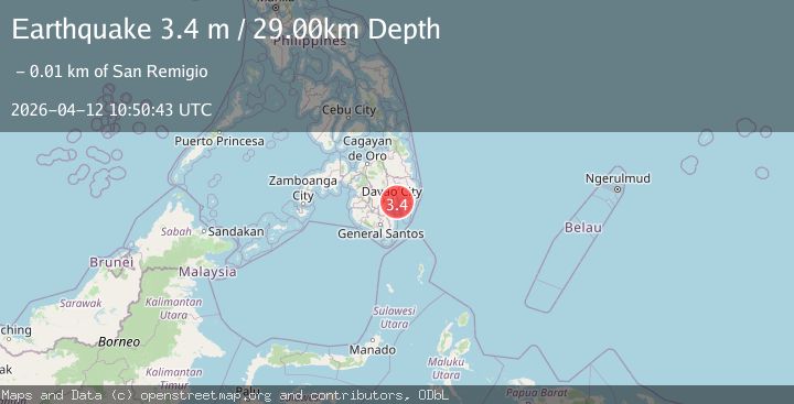 Map of MINDANAO, PHILIPPINES