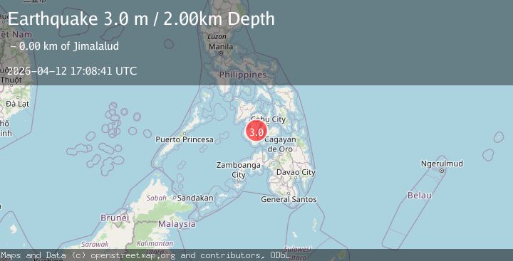 Map of NEGROS- CEBU REG, PHILIPPINES