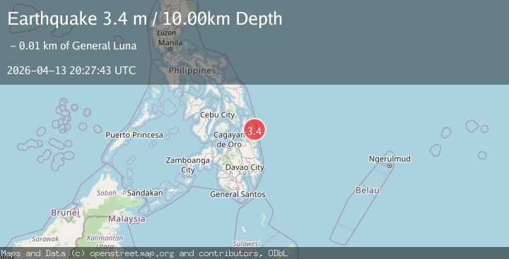 Map of MINDANAO, PHILIPPINES