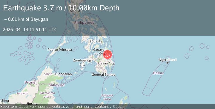 Map of MINDANAO, PHILIPPINES