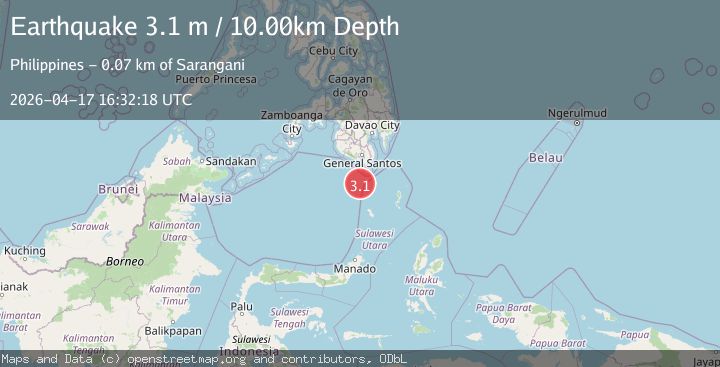 Map of KEPULAUAN SANGIHE, INDONESIA