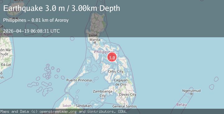 Map of MASBATE REGION, PHILIPPINES