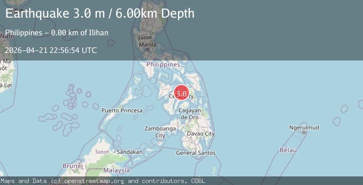 Map of NEGROS- CEBU REG, PHILIPPINES