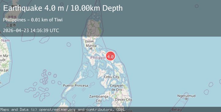 Map of LUZON, PHILIPPINES