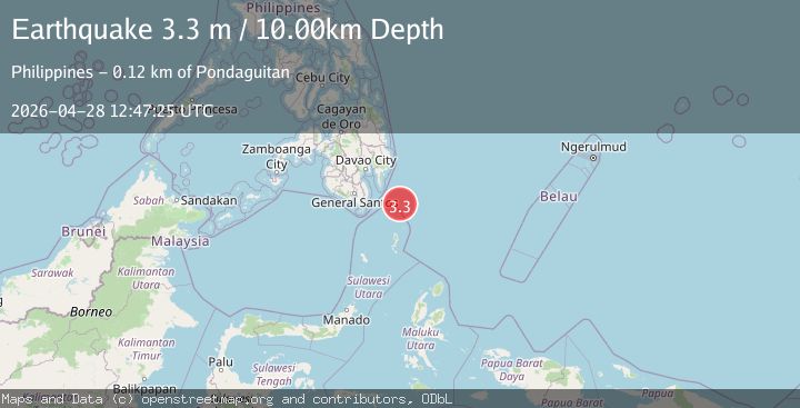 Map of MINDANAO, PHILIPPINES