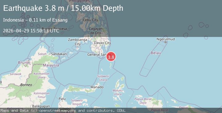 Map of MINDANAO, PHILIPPINES