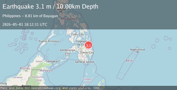 Map of MINDANAO, PHILIPPINES