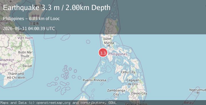 Map of MINDORO, PHILIPPINES