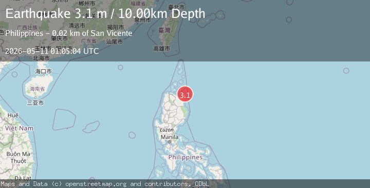 Map of LUZON, PHILIPPINES