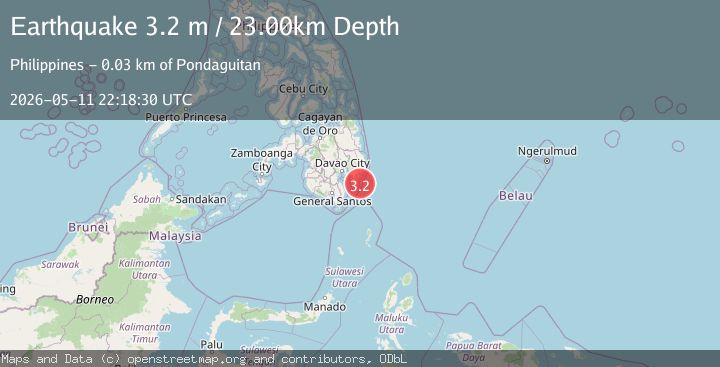Map of MINDANAO, PHILIPPINES