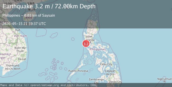 Map of LUZON, PHILIPPINES