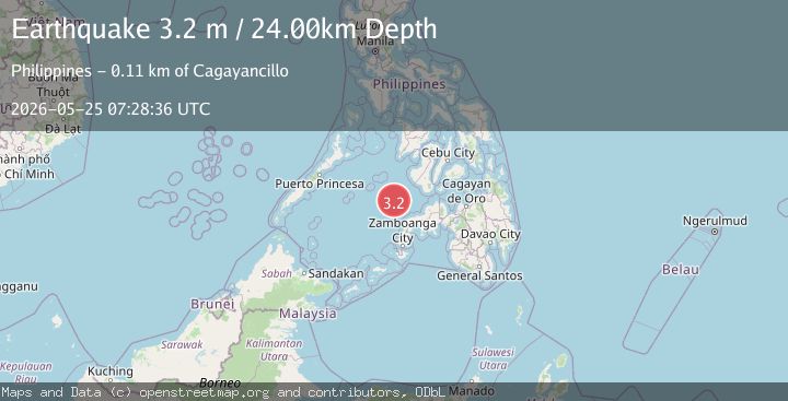 Map of MINDANAO, PHILIPPINES