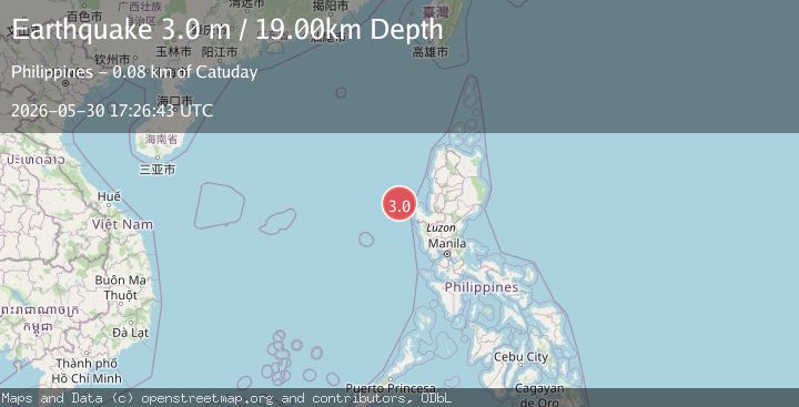 Map of LUZON, PHILIPPINES