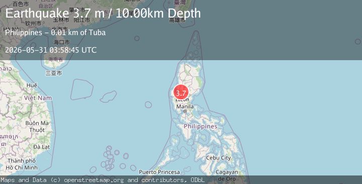 Map of LUZON, PHILIPPINES