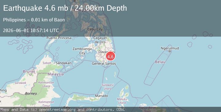 Map of MINDANAO, PHILIPPINES
