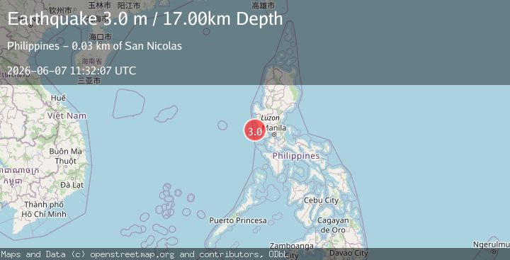 Map of LUZON, PHILIPPINES