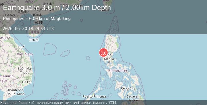 Map of LUZON, PHILIPPINES