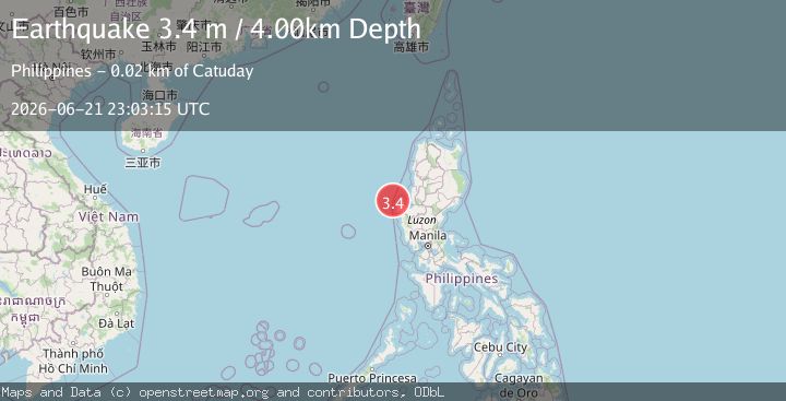 Map of LUZON, PHILIPPINES