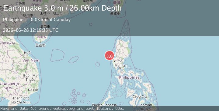 Map of LUZON, PHILIPPINES