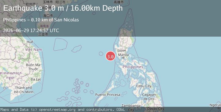 Map of LUZON, PHILIPPINES