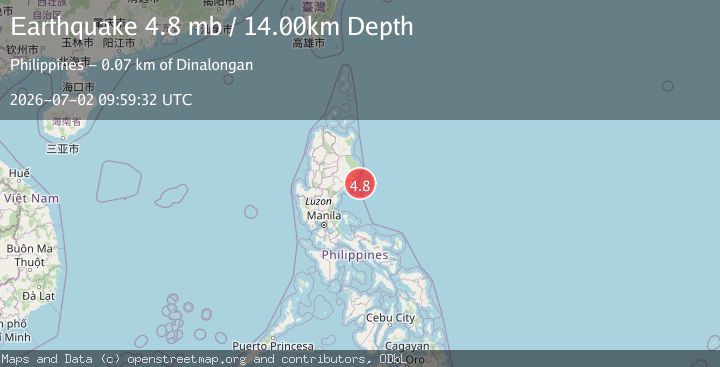 Map of LUZON, PHILIPPINES
