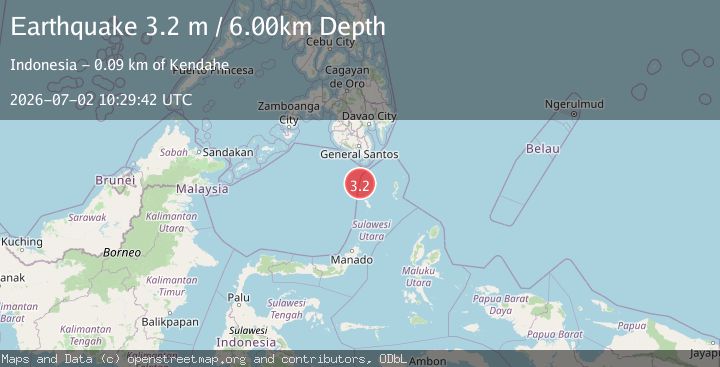 Map of KEPULAUAN SANGIHE, INDONESIA