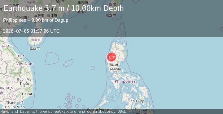 Map of LUZON, PHILIPPINES