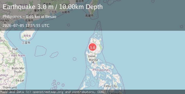 Map of LUZON, PHILIPPINES