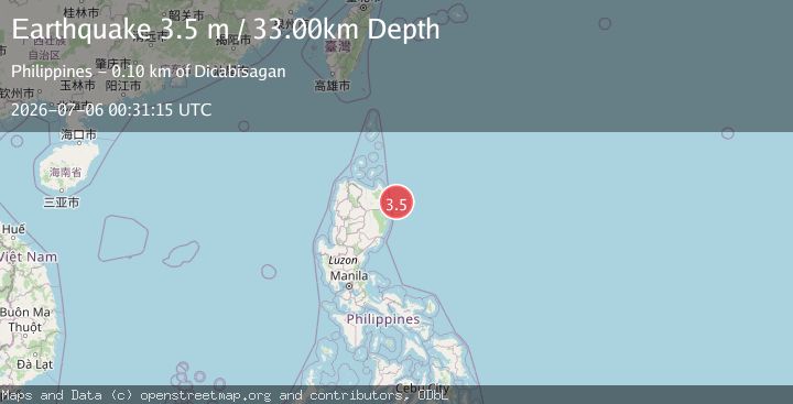 Map of LUZON, PHILIPPINES
