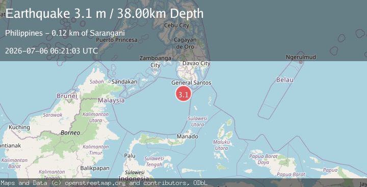 Map of CELEBES SEA