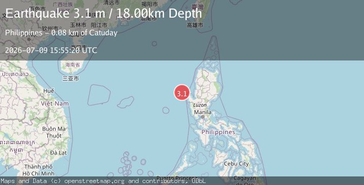 Map of LUZON, PHILIPPINES