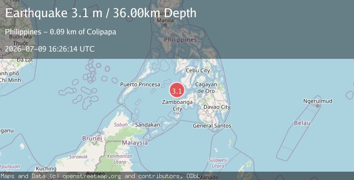Map of MINDANAO, PHILIPPINES