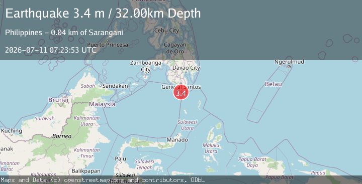 Map of MINDANAO, PHILIPPINES