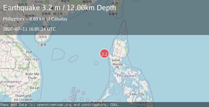 Map of LUZON, PHILIPPINES