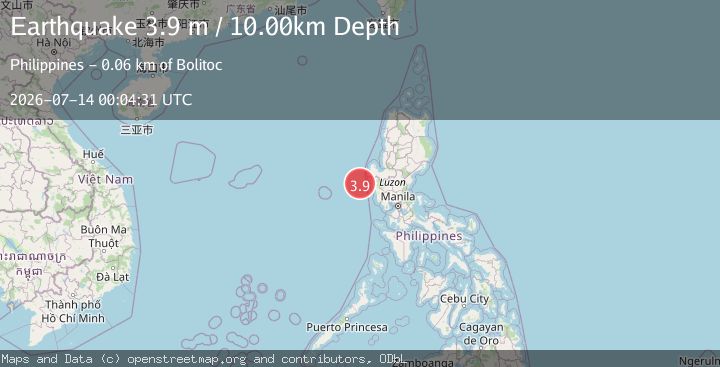 Map of LUZON, PHILIPPINES