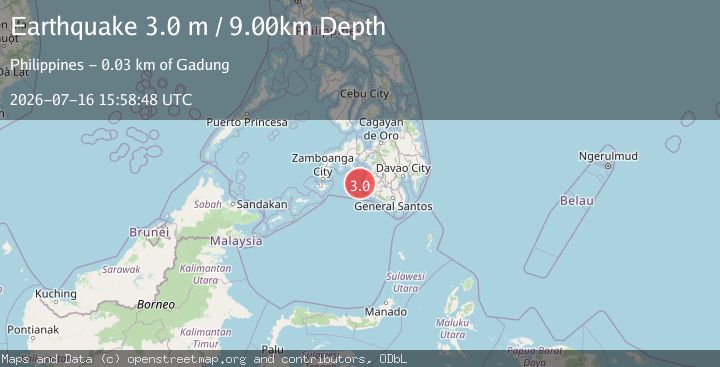 Map of MORO GULF, MINDANAO, PHILIPPINES