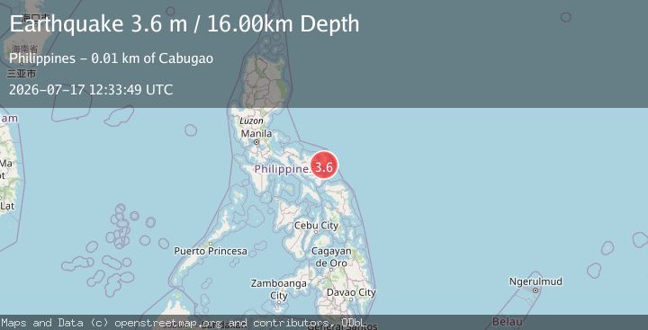 Map of CATANDUANES, PHILIPPINES