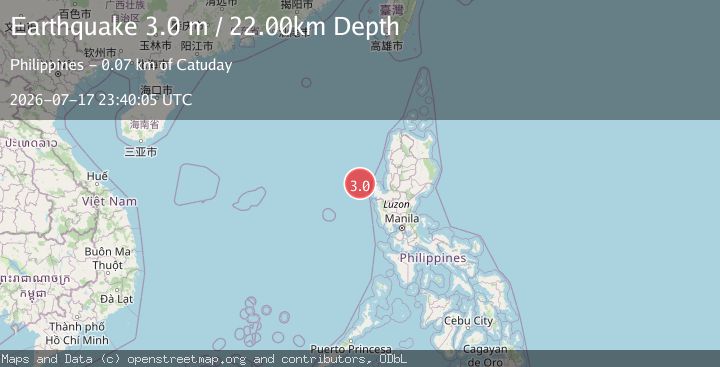 Map of LUZON, PHILIPPINES