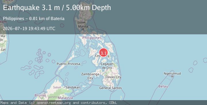 Map of LEYTE, PHILIPPINES