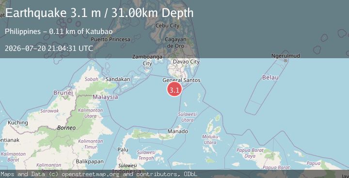 Map of CELEBES SEA