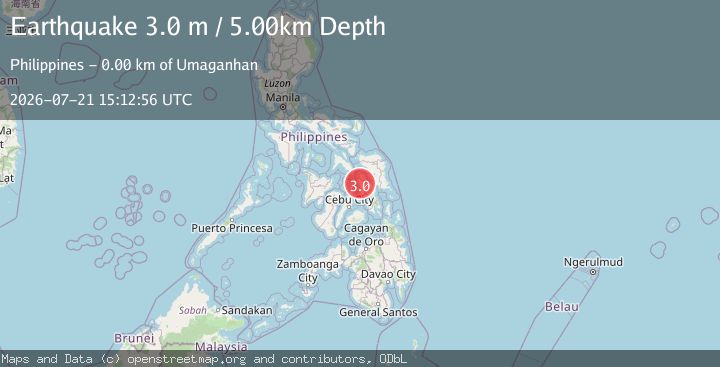 Map of LEYTE, PHILIPPINES