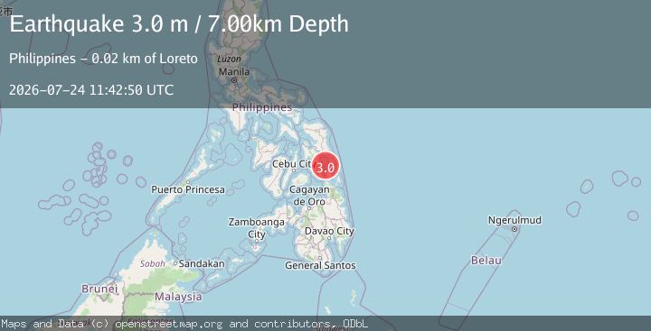 Map of LEYTE, PHILIPPINES