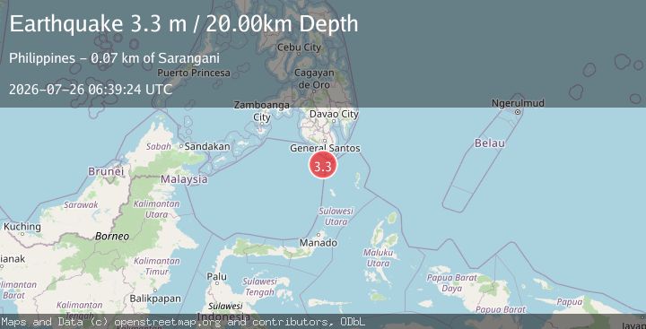Map of KEPULAUAN SANGIHE, INDONESIA