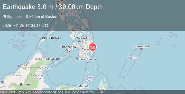 Map of MINDANAO, PHILIPPINES