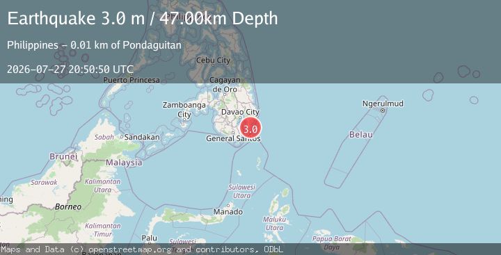 Map of MINDANAO, PHILIPPINES