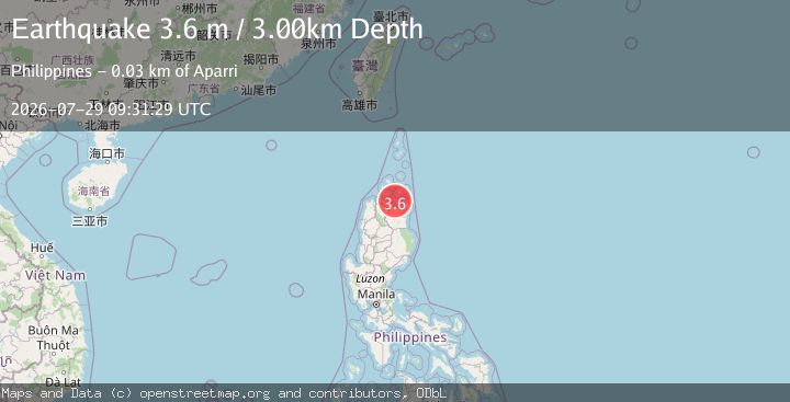 Map of LUZON, PHILIPPINES
