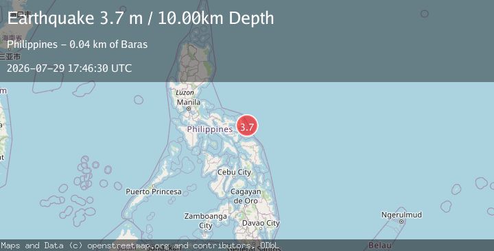 Map of CATANDUANES, PHILIPPINES